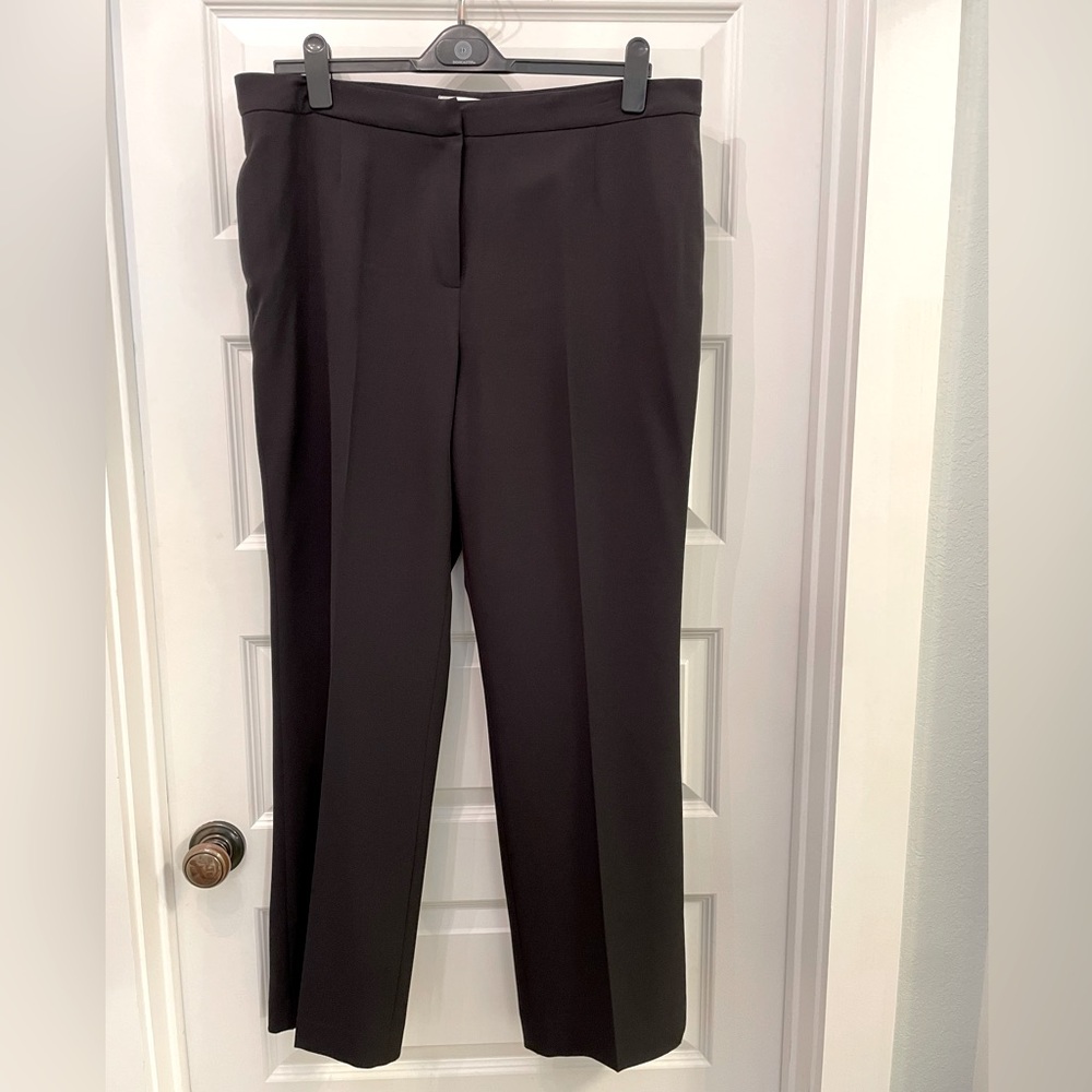 Kasper fully lined black zip fly classic trouser pant